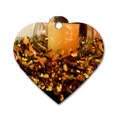 Christmas Tree  1 1 Dog Tag Heart (two Sides) by bestdesignintheworld