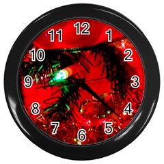 Christmas Tree  1 5 Wall Clock (black) by bestdesignintheworld