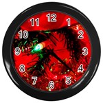 Christmas Tree  1 5 Wall Clock (Black) Front