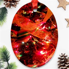 Christmas Tree  1 8 Oval Ornament (two Sides) by bestdesignintheworld