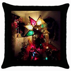 Christmas Tree  1 9 Throw Pillow Case (black) by bestdesignintheworld