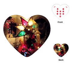 Christmas Tree  1 9 Playing Cards Single Design (heart) by bestdesignintheworld