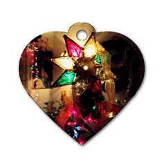 Christmas Tree  1 9 Dog Tag Heart (one Side) by bestdesignintheworld