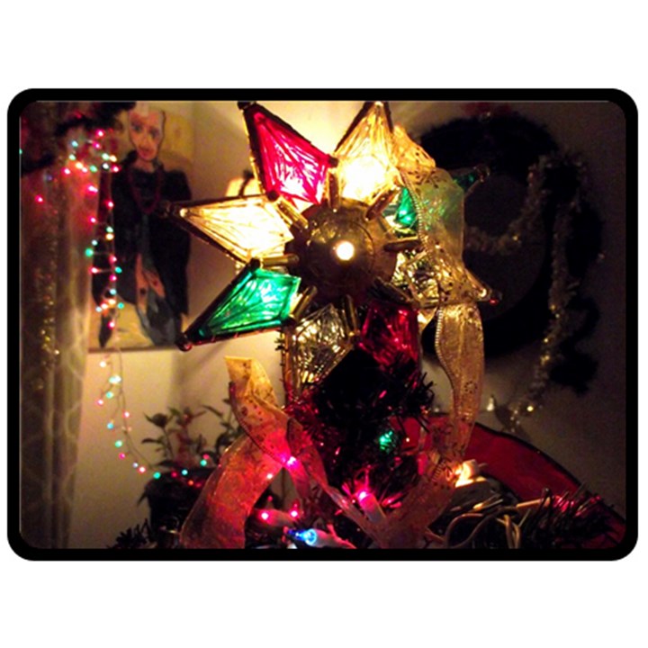 Christmas Tree  1 9 Fleece Blanket (Large) 