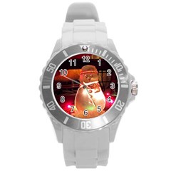 Christmas Tree  1 12 Round Plastic Sport Watch (l) by bestdesignintheworld