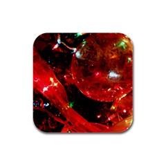 Christmas Tree  1 14 Rubber Square Coaster (4 pack) 