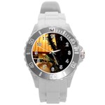 Christmas Tree  1 16 Round Plastic Sport Watch (L) Front