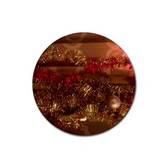 Christmas Tree  1 18 Rubber Round Coaster (4 Pack)  by bestdesignintheworld