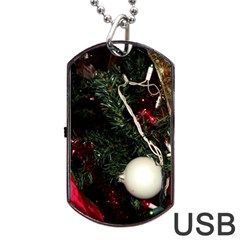 Christmas Tree  1 20 Dog Tag Usb Flash (two Sides) by bestdesignintheworld