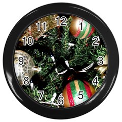 Christmas Tree  1 21 Wall Clock (black) by bestdesignintheworld