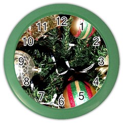 Christmas Tree  1 21 Color Wall Clock by bestdesignintheworld