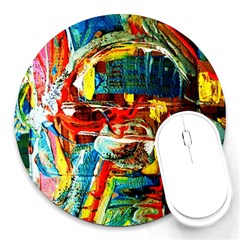 Red Aeroplane 1 Round Mousepads by bestdesignintheworld