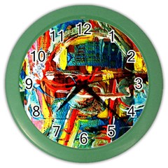 Red Aeroplane 1 Color Wall Clock