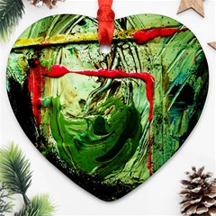 Continental Breakfast 6 Ornament (heart) by bestdesignintheworld