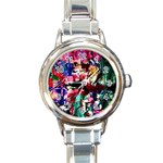 Combat Trans 1 Round Italian Charm Watch Front