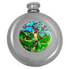 Coral Tree 2 Round Hip Flask (5 Oz) by bestdesignintheworld