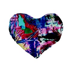 Combat Trans 6 Standard 16  Premium Flano Heart Shape Cushions by bestdesignintheworld