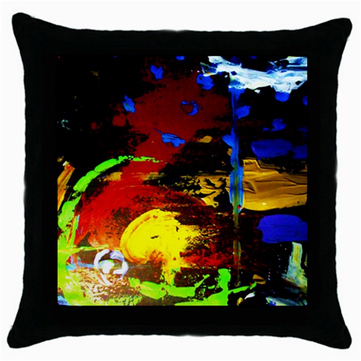 Balboa - Island on a Sand-5 Throw Pillow Case (Black)