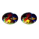 Balboa - Island on a Sand-5 Cufflinks (Oval) Front(Pair)