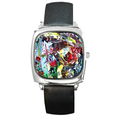 Eden Garden 12 Square Metal Watch by bestdesignintheworld