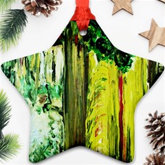 Old Tree And House With An Arch 8 Star Ornament (two Sides) by bestdesignintheworld