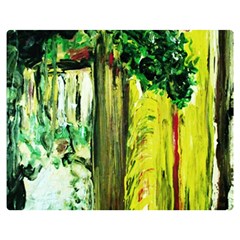 Old Tree And House With An Arch 8 Double Sided Flano Blanket (medium)  by bestdesignintheworld