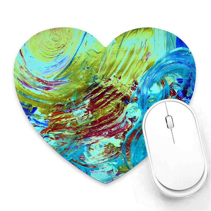 June Gloom 12 Heart Mousepads