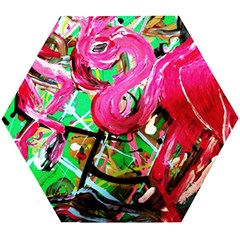 Flamingo   Child Of Dawn 9 Wooden Puzzle Hexagon