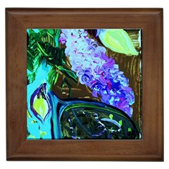 Lilac And Lillies 1 Framed Tile by bestdesignintheworld