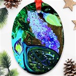 Lilac And Lillies 1 Ornament (Oval) Front