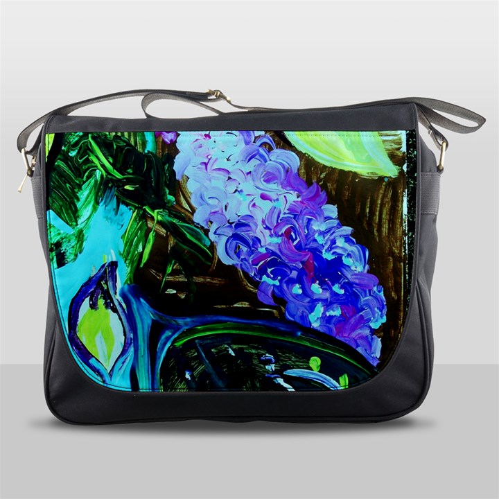 Lilac And Lillies 1 Messenger Bag