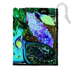 Lilac And Lillies 1 Drawstring Pouch (5xl)