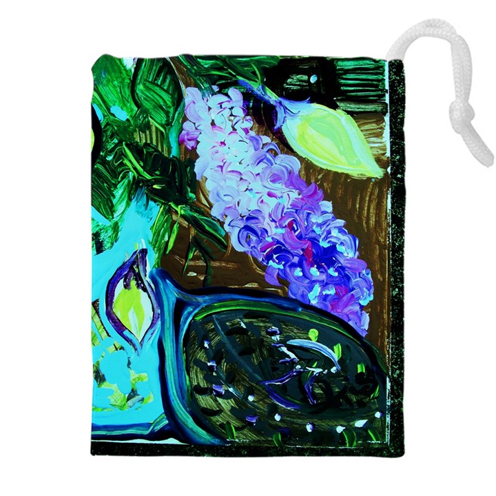 Lilac And Lillies 1 Drawstring Pouch (5XL)