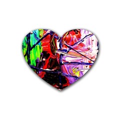 Depression 6 Rubber Coaster (heart)  by bestdesignintheworld