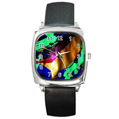 Global Warming 9 Square Metal Watch by bestdesignintheworld