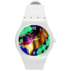 Global Warming 9 Round Plastic Sport Watch (m) by bestdesignintheworld