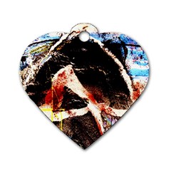 Egg In The Duck 4 Dog Tag Heart (two Sides) by bestdesignintheworld