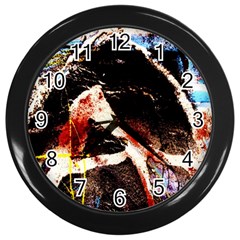 Egg In The Duck 4 Wall Clock (black) by bestdesignintheworld