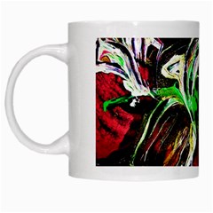 Lillies In The Terracotta Vase 3 White Mugs by bestdesignintheworld