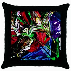 Lillies In The Terracotta Vase 3 Throw Pillow Case (black) by bestdesignintheworld