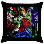 Lillies In The Terracotta Vase 3 Throw Pillow Case (Black) Front