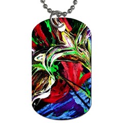 Lillies In The Terracotta Vase 3 Dog Tag (one Side) by bestdesignintheworld