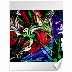 Lillies In The Terracotta Vase 3 Canvas 36  X 48  by bestdesignintheworld