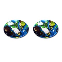 Avocado 2 Cufflinks (oval) by bestdesignintheworld