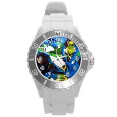 Avocado 2 Round Plastic Sport Watch (l) by bestdesignintheworld