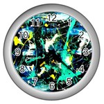 Brain Reflections 1 Wall Clock (Silver) Front