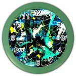 Brain Reflections 1 Color Wall Clock Front