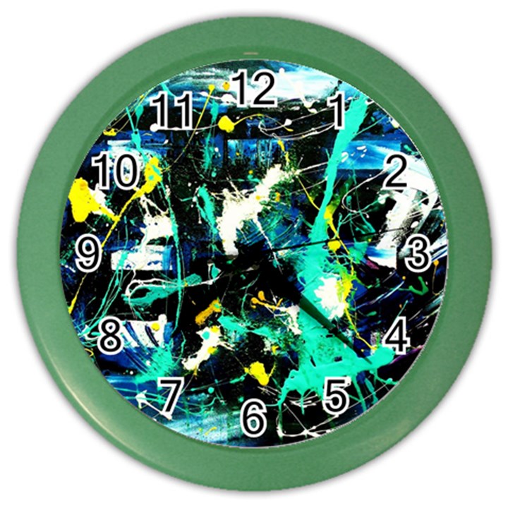 Brain Reflections 1 Color Wall Clock