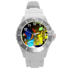 I Wonder 1 Round Plastic Sport Watch (l) by bestdesignintheworld