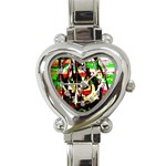 Easter 1 Heart Italian Charm Watch Front